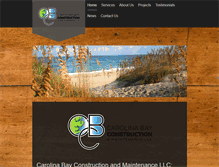 Tablet Screenshot of carolinabayconstruction.com